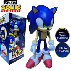 SONIC - Muñeco The Hedgehog Musical y Articulable Azul