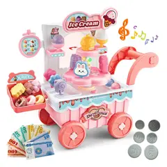 GENERICO - Juguete Carrito Heladero Con Luces Sonido Con 27 Accesorios