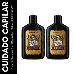 GENERICO - Pack x2 Shampoo 3 en 1 One Million 500 ml - IMMORTAL NYC