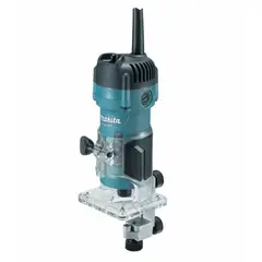 MAKITA - RUTEADORA CANTO ¼ 530W M3700B + FRESA RECTA ¼ x ½ RODAJE D-49002 -