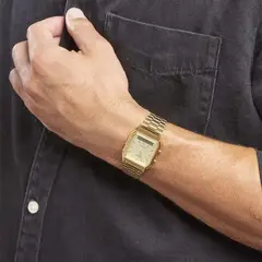 CASIO - RELOJ ORIGINAL AQ-230A DORADO CAS-51