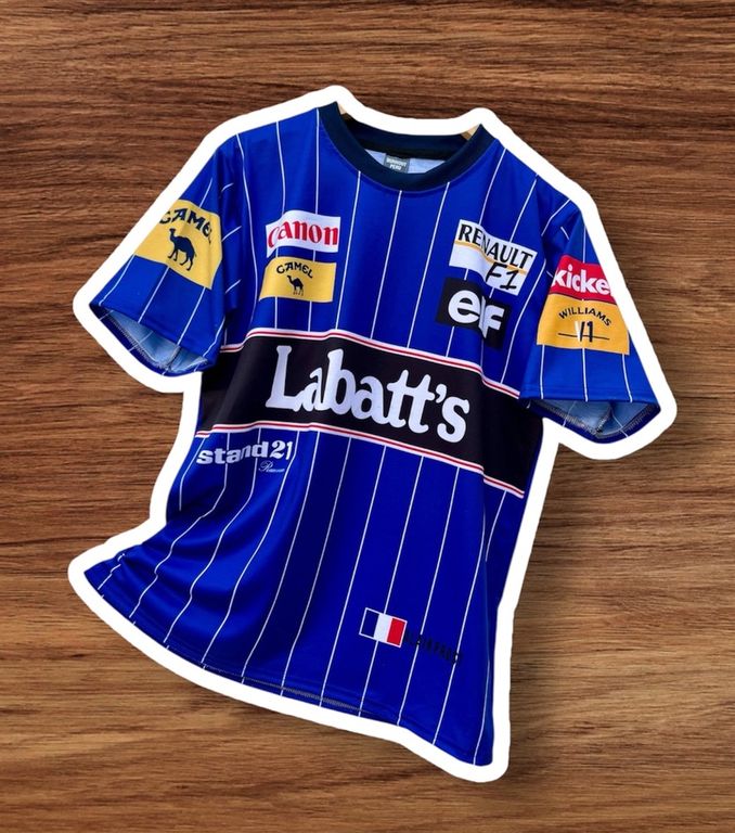 Polo Alain Prost Camiseta Formula 1 Corredor F1 Azul