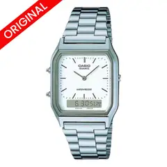 CASIO - RELOJ ORIGINAL AQ-230A BLANCO - CAS-52