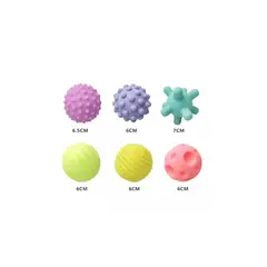 GENERICO - Pelotas Sensoriales Color pastel x 6