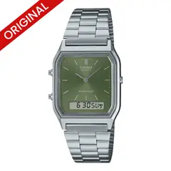 CASIO - RELOJ ORIGINAL AQ-230A VERDE CAS-53