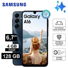 SAMSUNG - Smartphone Galaxy A16 4G - 128Gb 4GB -Black