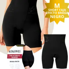 GENERICO - Short Faja con Efecto Moldeador Negro Talla M