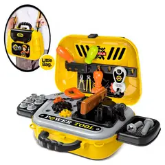 GENERICO - Set de Herramientas de Juguete 2 en 1 con Maletín Portátil