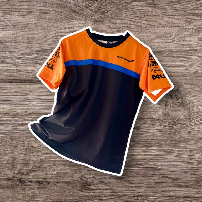 Polo McLaren Camiseta Formula 1 Carreras F1 Anaranjado