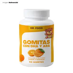 GENERICO - Gomitas con Omega 3, 6, 9 + DHA y EPA Sabor Naranja DR. Food