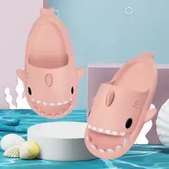 GENERICO - Sandalias tipo Baby Shark Niño Niña Unisex Goma EVA Rosa