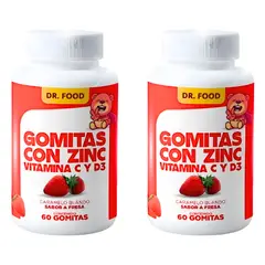 GENERICO - Combo Gomitas Sabor a Fresa con Zinc Vitamina C y D3
