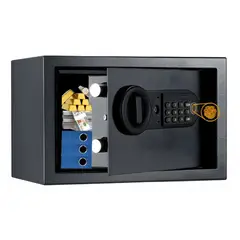 GENERICO - Caja Fuerte de Seguridad de Acero con Teclado Electrónico y Huella