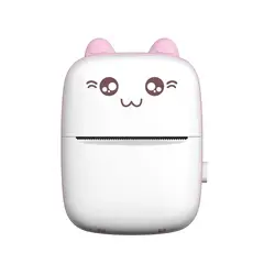 GENERICO - Mini Impresora Térmica Kawaii Bluetooth - Rosado