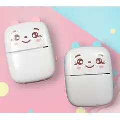 GENERICO - Mini Impresora Térmica Kawaii Bluetooth - Celeste
