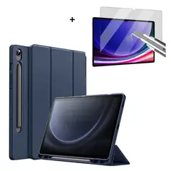 CASE - Funda Smart Porta pencil Para Samsung s10 - s10 fe azul + MICA de vidrio