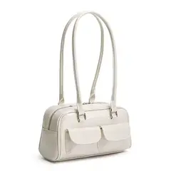 NACIONAL - Cartera bolso blanca para mujer