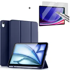 CASE - Funda Para iPad 11 (A16) 2025 11va Gen Con Porta Pencil - azul + mica