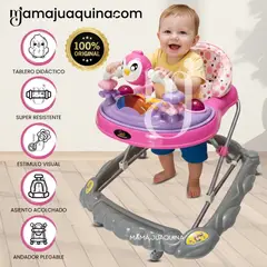 BABY - Andador Didáctico Plegable «BIRDS» Edición Limitada Lila