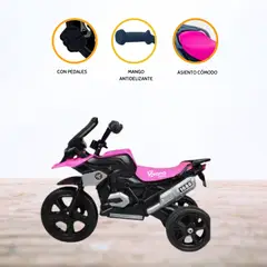 CUZKA - Moto a Pedal para Niños «DERBI» Pink