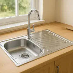 XM - Lavadero 1 Poza con Escurridor Acero Inoxidable WLS10050J