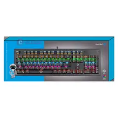 ENKORE - TECLADO GAMER MECANICO USB KINGDOM ENK1001 RAINBOW