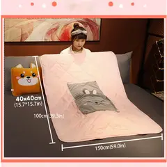 GENERICO - ALMOHADA Y EGREDON DE 1 PLAZA COLORES DETALLES ANIMALITOS