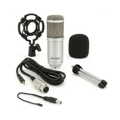 GENERICO - Micrófono Condensador BM800 Con Salida 35mm Unidireccional Gris