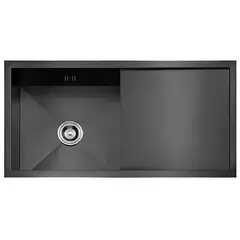 XM - Lavadero 1 Poza con Escurridor Acero Inoxidable Negro ULS01-10050