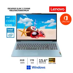 LENOVO - Laptop IdeaPad Slim 3 15IAN8 15.6" FHD Core i3-N305 8GB RAM 1TB SSD