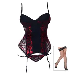 GENERICO - Corset lencería Antuanet más Medias e Interior