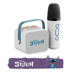 XTECH - PARLANTE KARAOKE BLUETOOTH EDICIÓN STITCH CON MICRÓFONO INALÁMBRICO