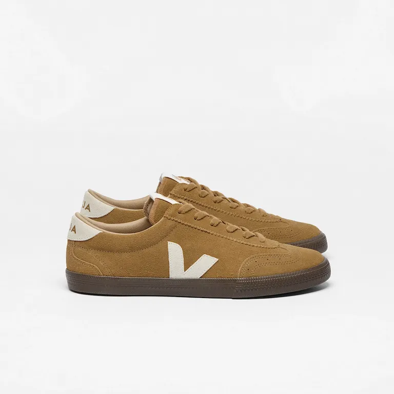 Zapatillas de mujer volley suede Café