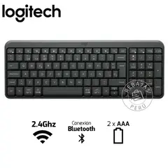 LOGITECH - Teclado Inalámbrico K250 Bluetooth Negro Español Compacto