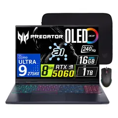 ACER - Predator Helios NEO 16 AI, Core Ultra 9-275HX, 8G RTX5060, 16GB RAM, 1TB SSD, 16" OLED 240Hz