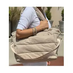 MORITA BAG STORE - BOLSO PUFFER PORTALAPTOP MUJER BEIGE DAILY