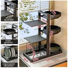 GENERICO - ORGANIZADOR DE COCINA 3 PISOS
