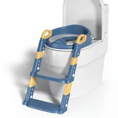GENERICO - ESCALERA DE INODORO PLEGABLE PARA BEBE COLOR AZUL