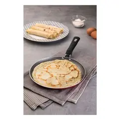 TRAMONTINA - SARTEN PANQUEQUERA ANTIADHERENTE 22 CM DE DIAMETRO ROJO