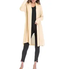 42AROZINA - Chaqueta de mujer de tul de manga larga en color liso