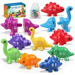 GENERICO - Juguete Matching Dinosaurios Números