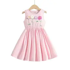 GENERICO - Vestido Apliques tejidas Niña de 130 cm de altura