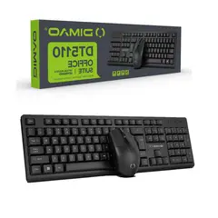 42AROZINA - Set de teclado y ratón USB con cable para PC negro