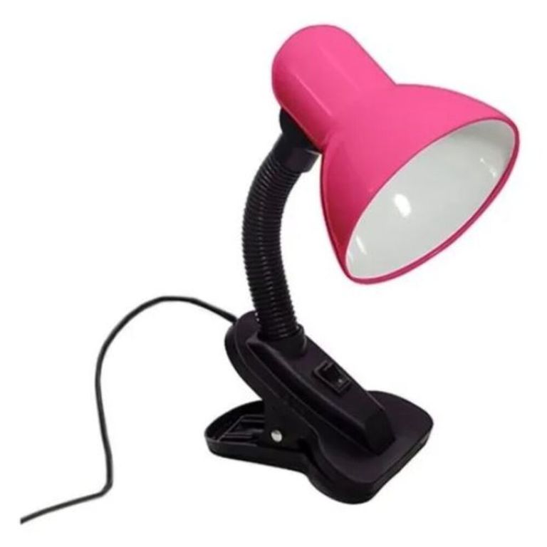 Lampara de Escritorio Con Pinza - Rosado