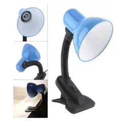 GENERICO - Lampara de Escritorio Con Pinza - Celeste