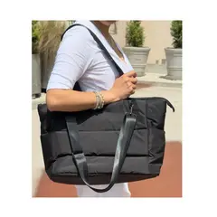 MORITA BAG STORE - BOLSO PUFFER VIAJERO MUJER COLOR NEGRO