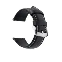 GENERICO - Correa Cuero para Samsung Watch 22mm - NEGRO