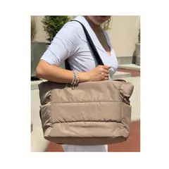 MORITA BAG STORE - BOLSO PUFFER VIAJERO MUJER COLOR TAUPE