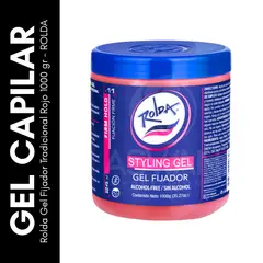 GENERICO - Rolda Gel Fijador Tradicional Rojo 1000 gr - ROLDA