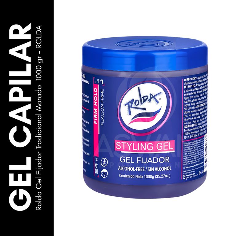 Rolda Gel Fijador Tradicional Morado 1000 gr - ROLDA